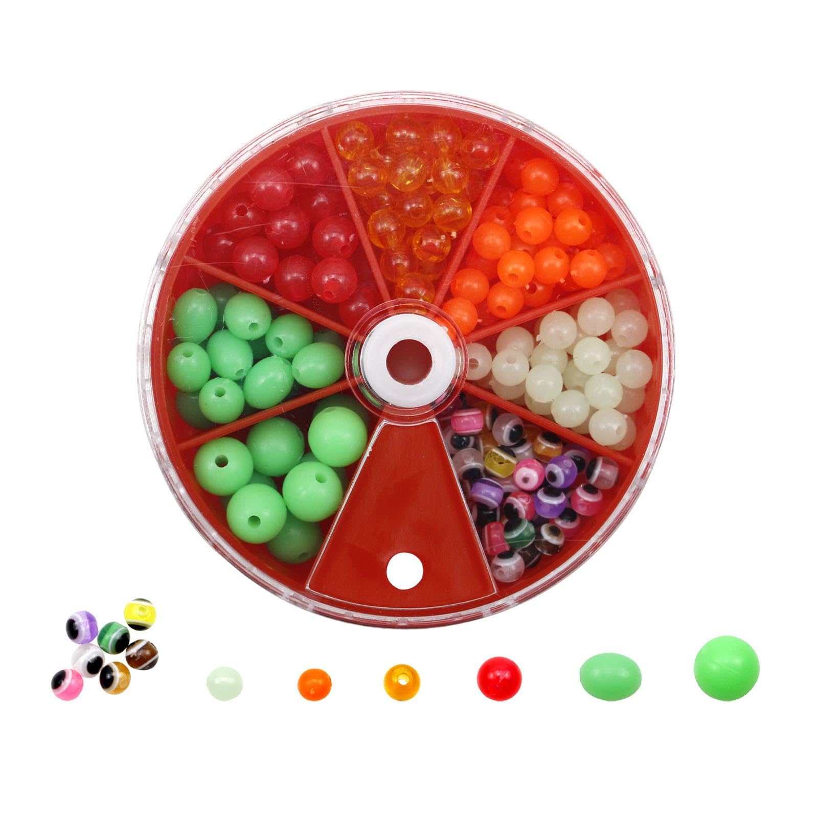 rockible Assorted Fishing Lures Beads for Salmon and Perch