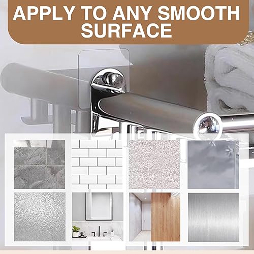 Miniatura 6 de 50 ganchos adhesivos sin clavos, adhesivos gratis, sin ganchos de taladro, carga máxima de 22 libras para colgar fotos en paredes