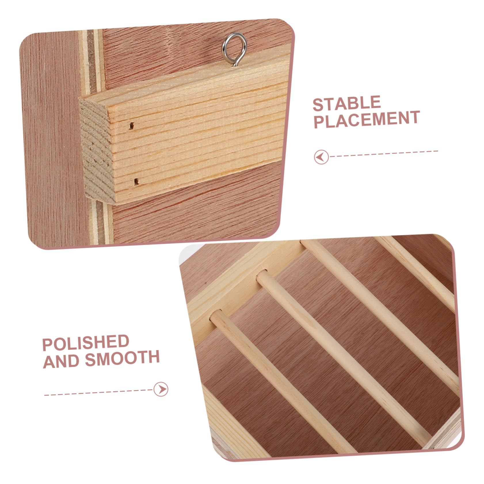 ORFOFE Râtelier à Foin Bois pour Lapins et Cobayes Distributeur Mural de Foin pour Cages de Petits Animaux Mangeoire Anti-gaspillage