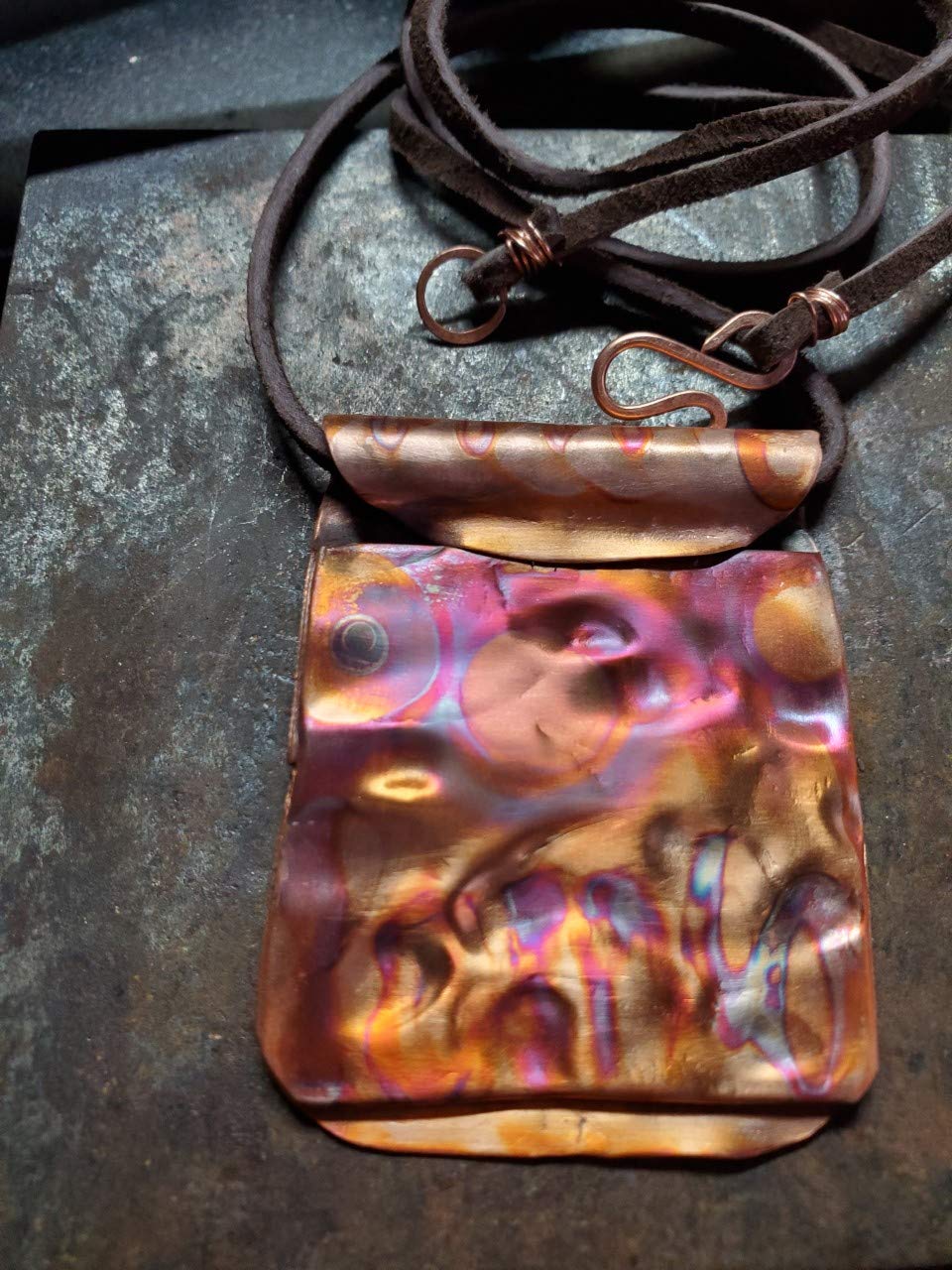 Flame Painted Pendant