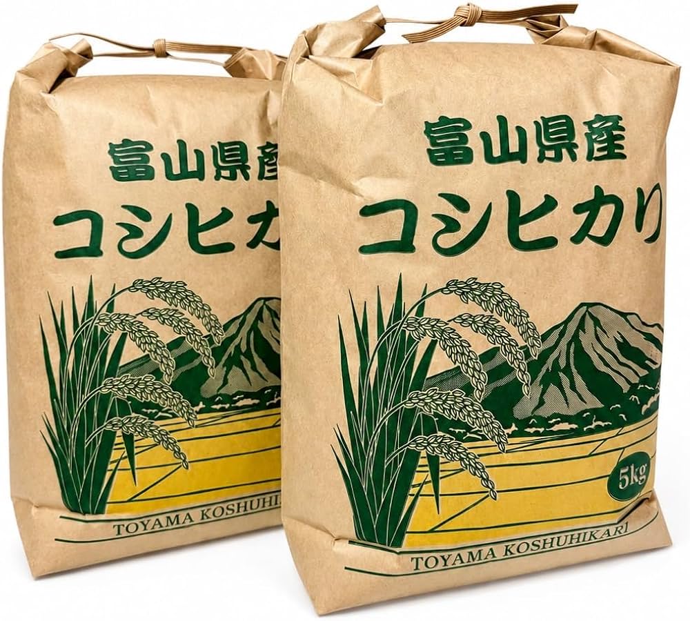金賞受賞✴︎令和7年産コシヒカリ10キロ Amazon.co.jp: 富山産 コシヒカリ 令和7年産 10kg 精米 お米 (5kgx2袋