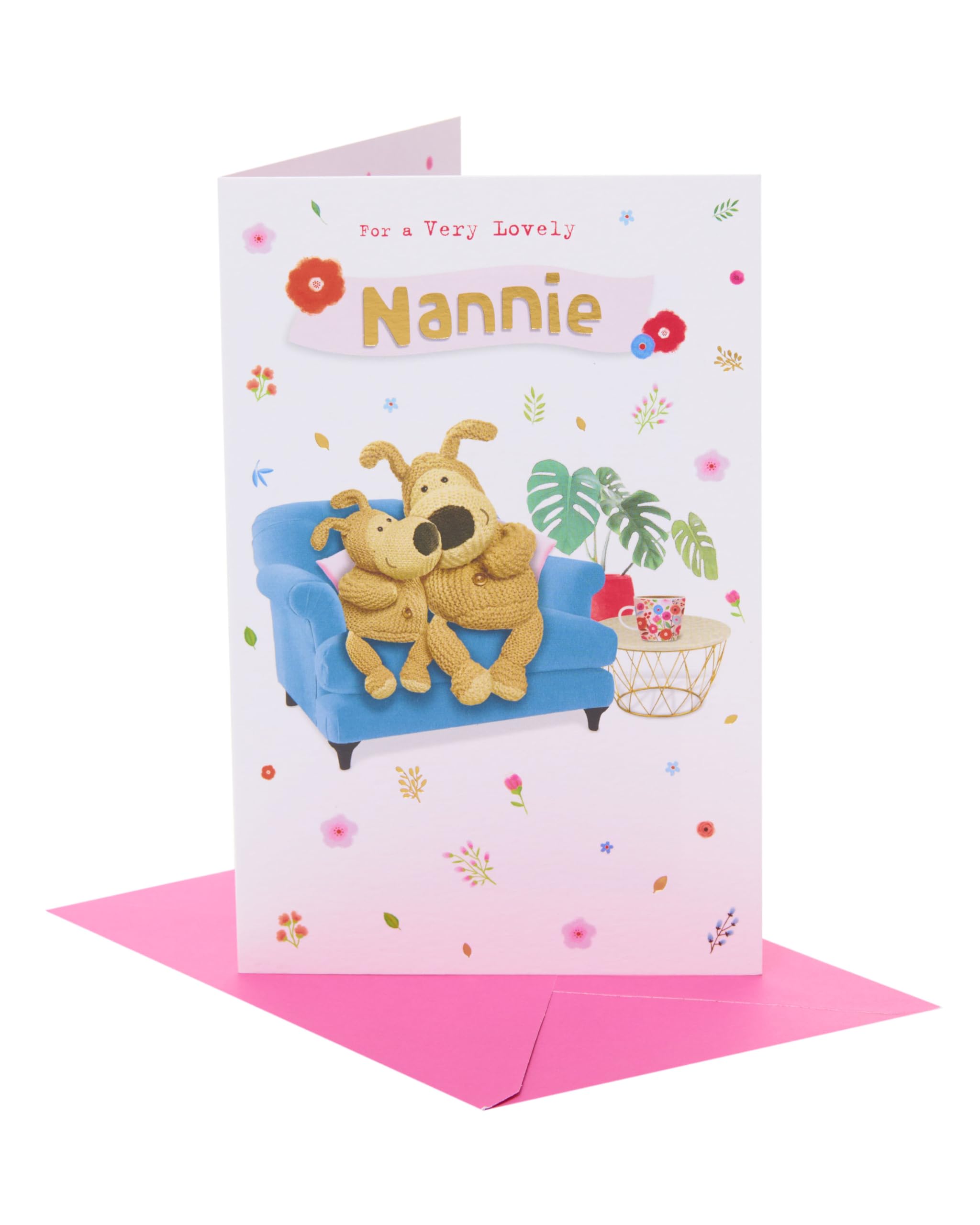 Boofle | Mother's Day Card for Nannie | Card for Mum, Grandma, Wife | Her, Girls, Women | Cute Design | With Envelope | 13.7 x 21 cm