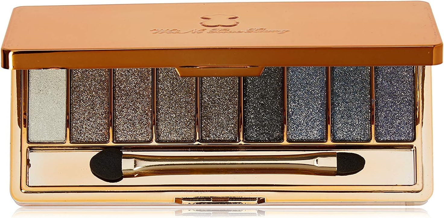 OLIYA Cosmetic 9 Colors Diamond Bright Colorful Makeup Eye Shadow Set Flash Glitter Eyeshadow Palette with Brush (#6)