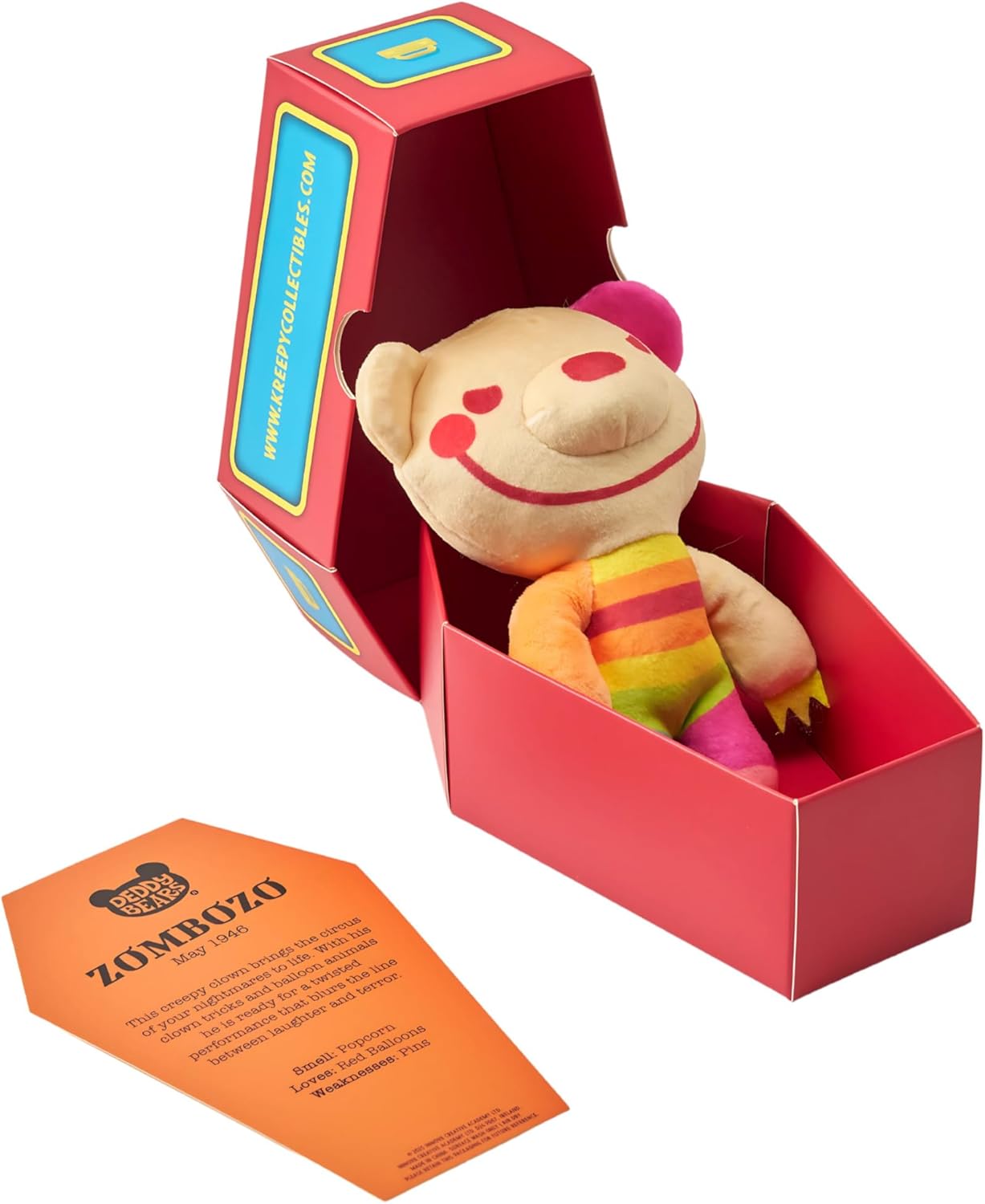 Deddy Bears Halloween Coffin - 5 inch Plush Teddy Bear Stuffed Animal for Travel, Gift, Bedtime for Kids, Teens, Adults - Zombozobear