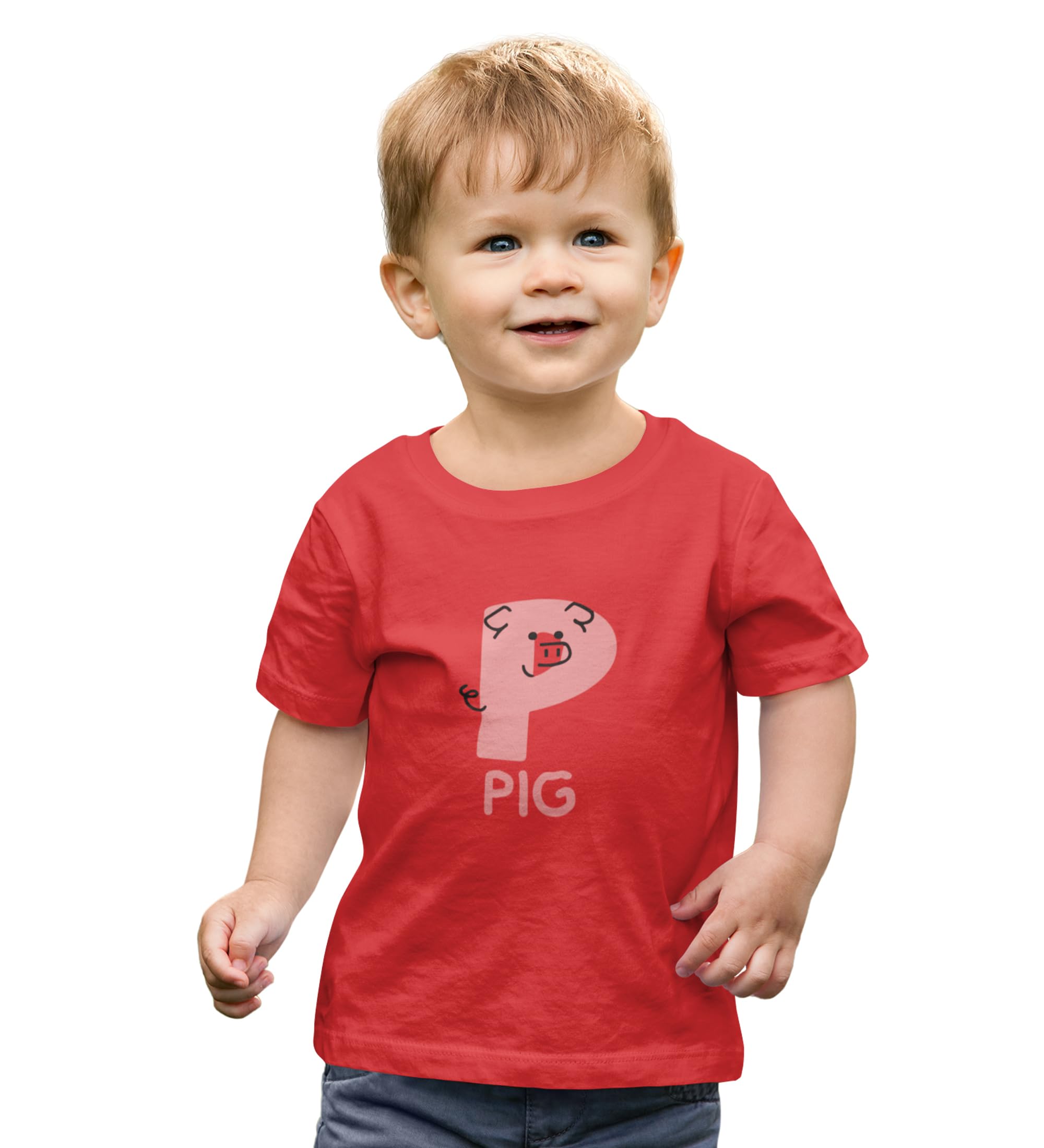 Pooja outletsPepper Pig, Boys Cotton Text Print Tshirt(3y-4y)