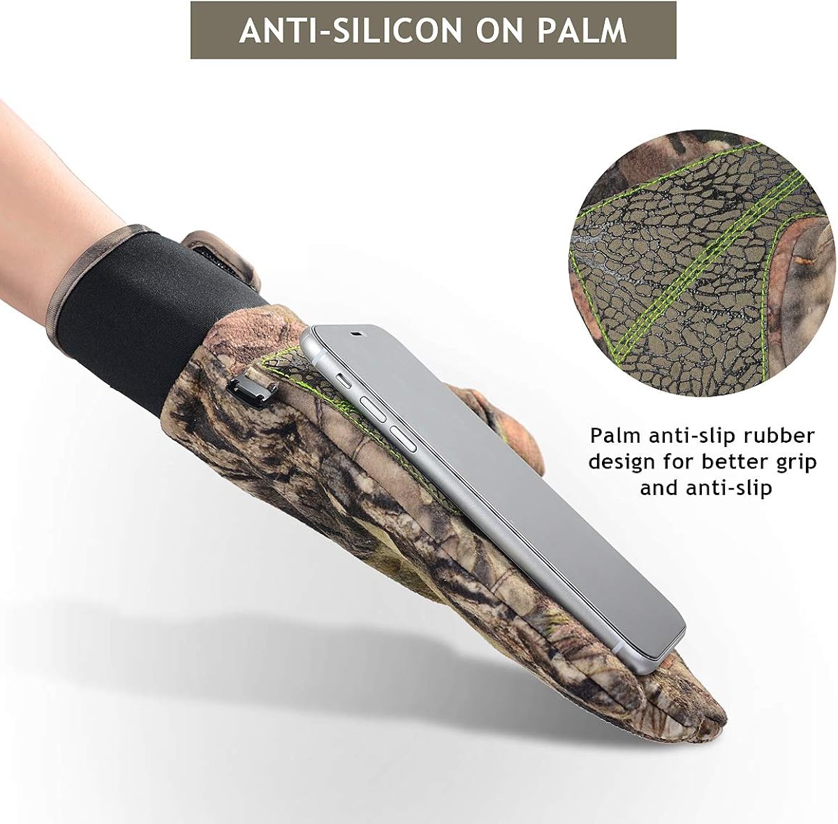 Camouflage Hunting Gloves Full Finger/Fingerless Adjustable Waterproof Windproof Gloves Pro Anti-Slip Paim Camo Glove Archery Accessories Hunting Outdoors : Sports & Outdoors