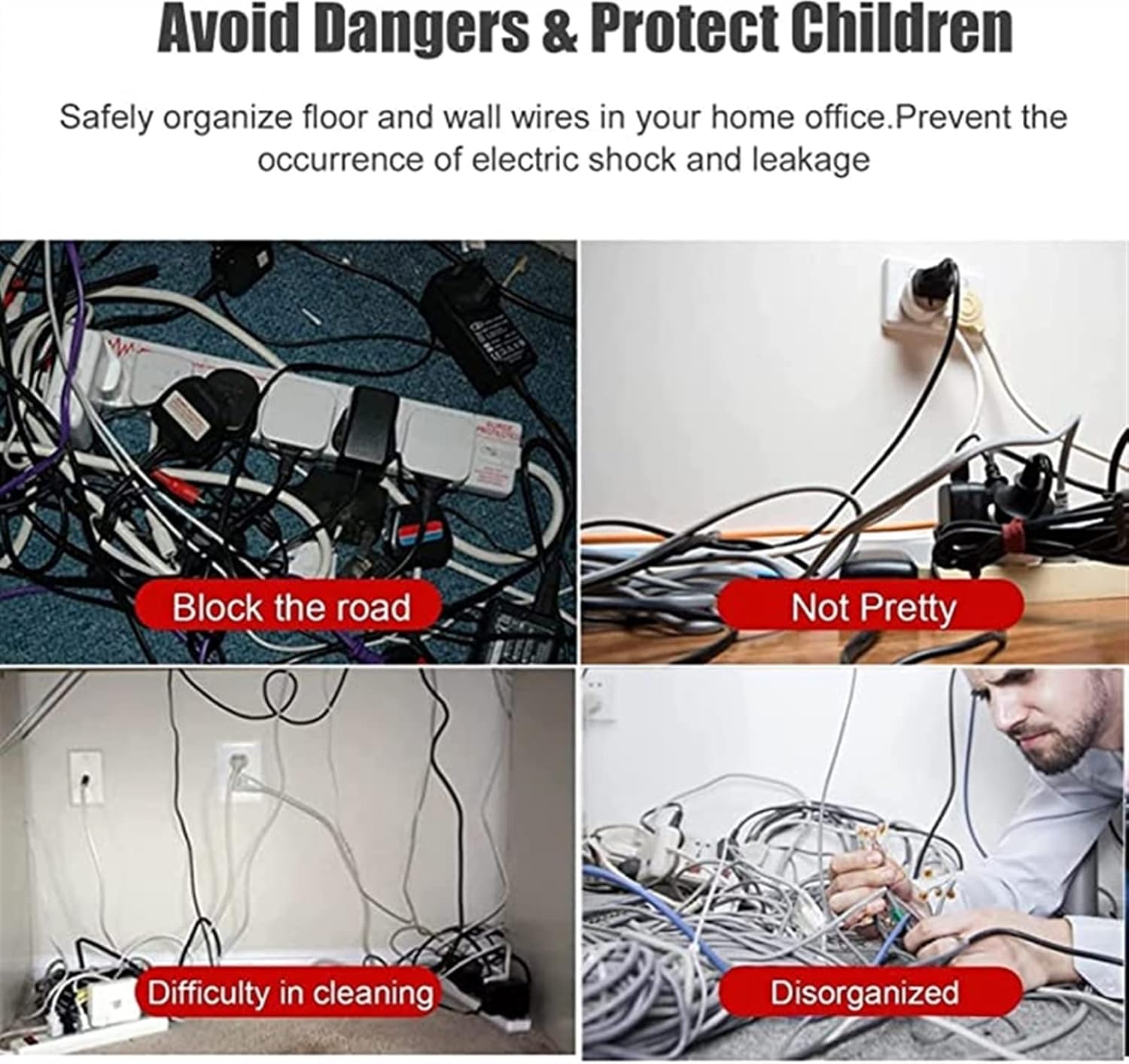 Gold Stainless Steel Cable Raceway, Self-Adhesive Waterproof Floor Cord Cover for Home & Office Cable Management, Size No.3 - Durable & Stylish Solution