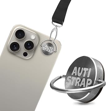 Metal Phone Anchor with Adhesive, Phone Tether Tab for Neck, Cell Phone Lanyard Accessories