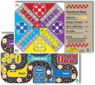 SayKid Voice-Interactive Game Mats – Double-Sided | Compatible with Alexa | Screen-Free | Ages 4-11+ | Durable, Waterproof, BPA-Free, Educational, Works with or Without ToyBot (Party Games)