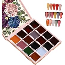 Nail Jelly Gel Polish Set, 16 Colors Solid Gel Polish for Fingernails, Jelly Palette Manicure Tool, Beginner Friendly Nail Decoration for Ceremony, Dating, and Special Occasions