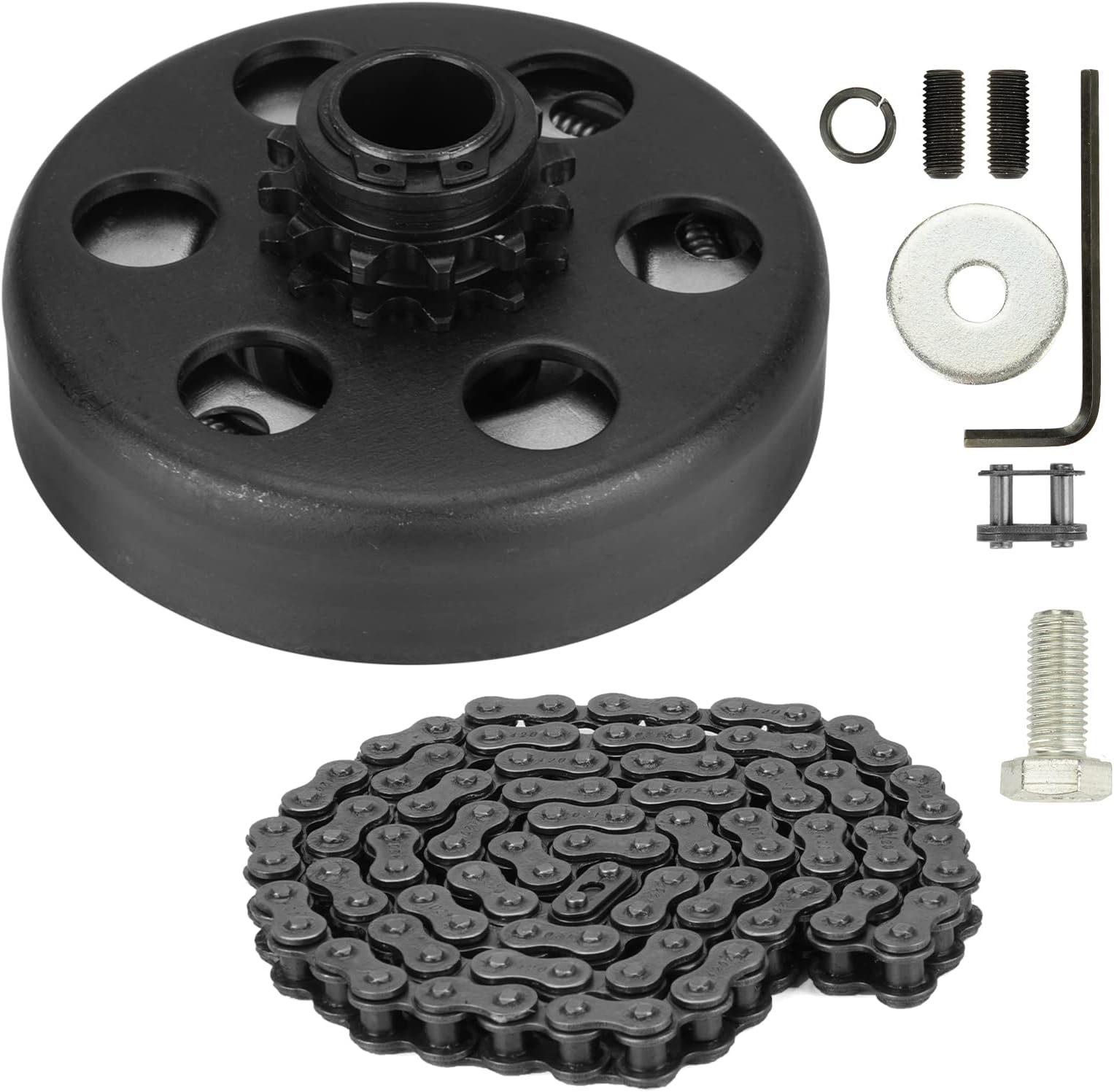 Go Kart Clutch for 2-6.5HP Engine 3/4" Bore 12T with #35 Chain Centrifugal Clutch Fit For Predator 212cc,Honda GC160 GC190 GX120,Go Kart, Minibike, Fun Kart 19.05mm