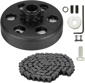 Go Kart Clutch 3/4" Bore 12T with #35 Chain, for 2-6.5HP Engine | Fit for Predator 212cc, Honda GC160 GC190 GX120 GX140 GX160 GX200, Go Kart Minibike Fun Kart, 19.05mm Bore Centrifugal Clutch