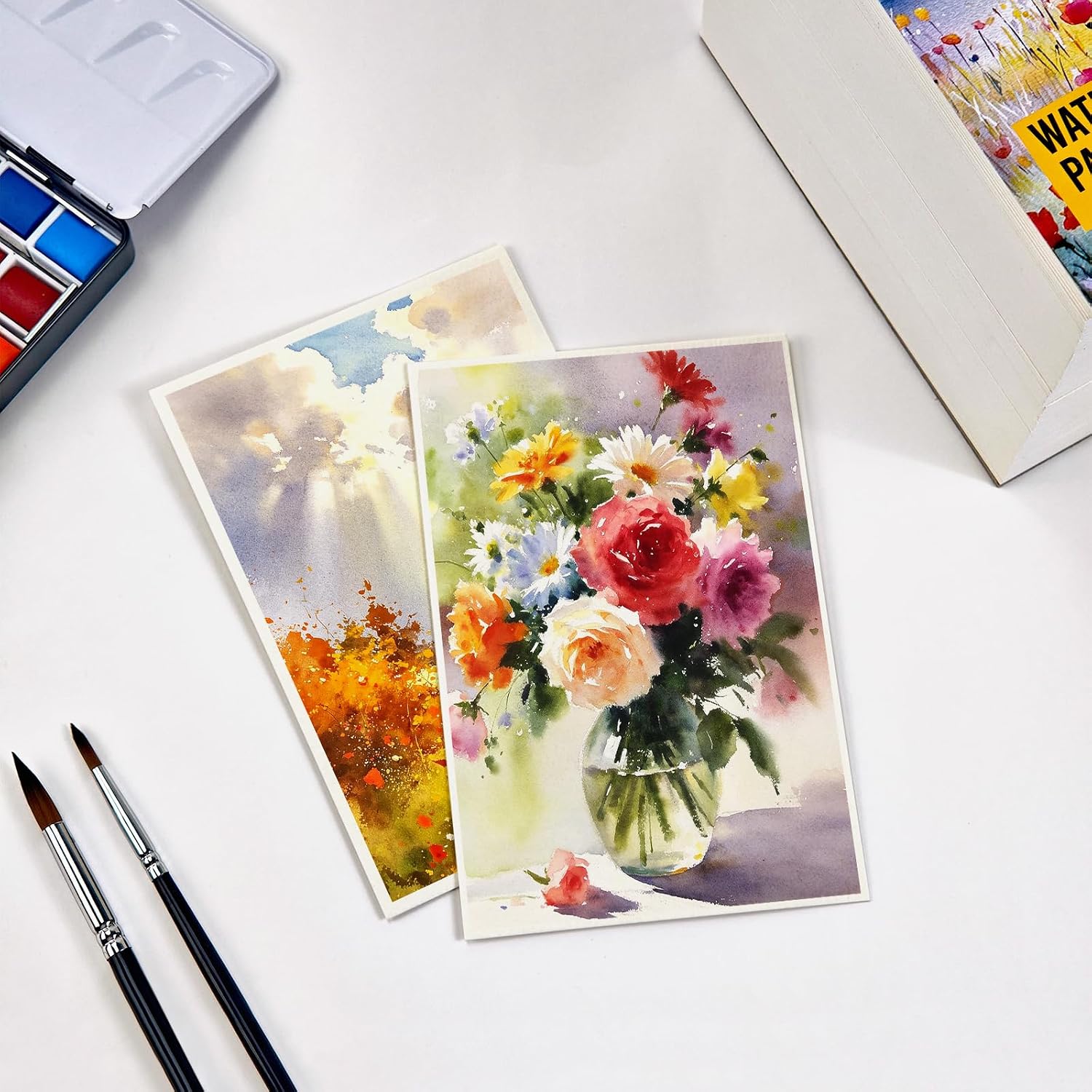KOVIEDE 300 Sheets Watercolor Paper 4x6 Inch 102LB/230GSM