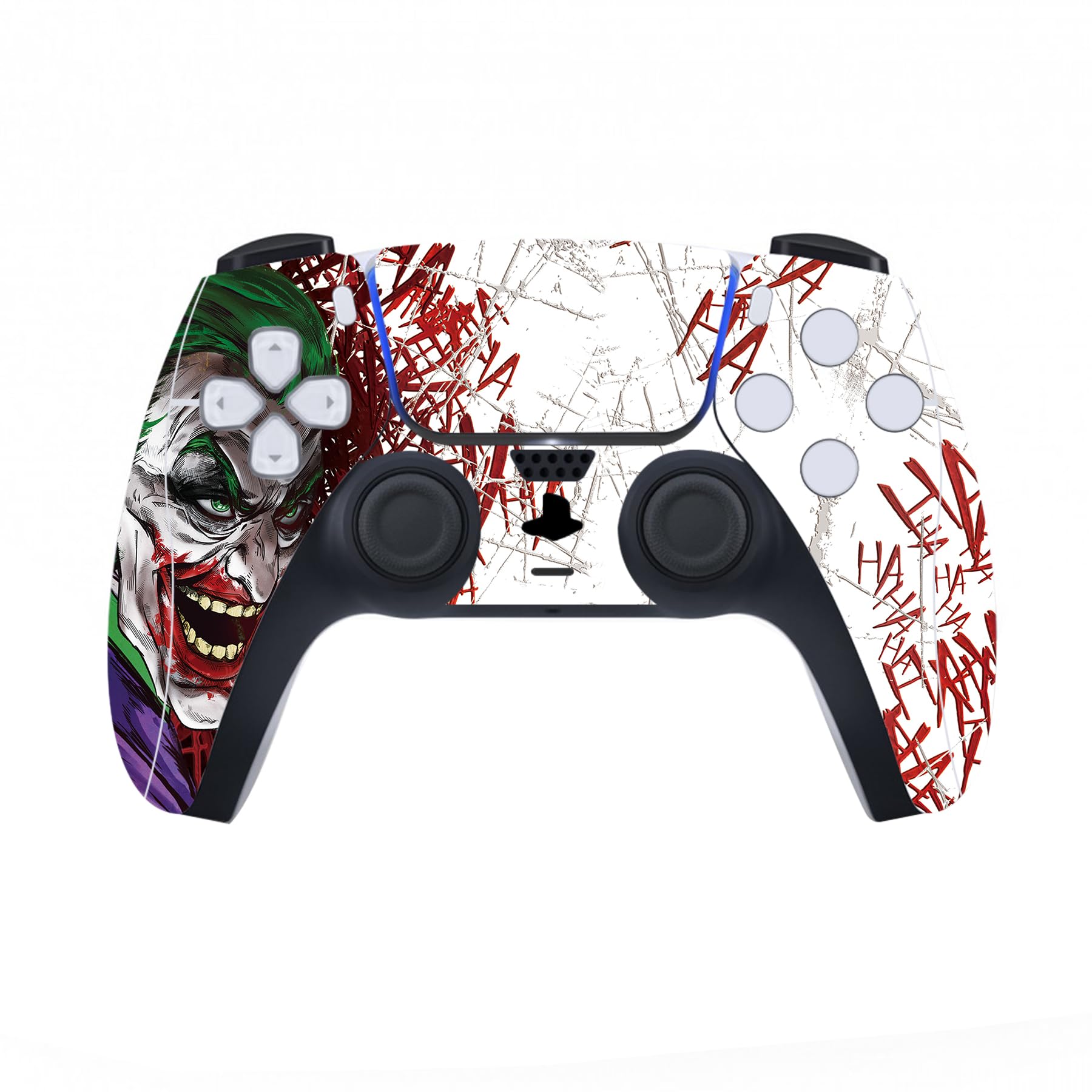 PlayVital Clown Hahaha Full Set Skin Decal for PS5 Console Disc Edition, Sticker Vinyl Decal Cover for PS5 Controller & Charging Station & Headset & Media Remote - 3