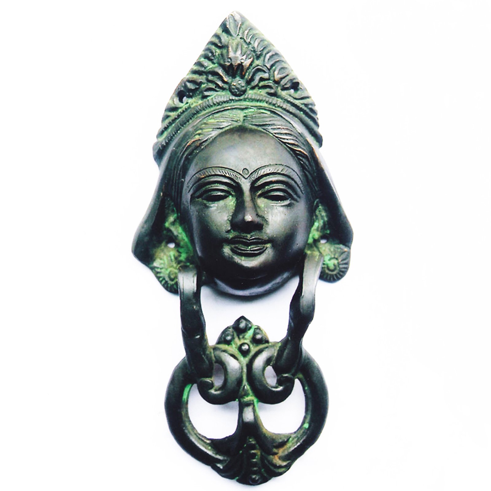 Llamador de puerta Lady Face aakrati vzh340 para fachadas rústicas