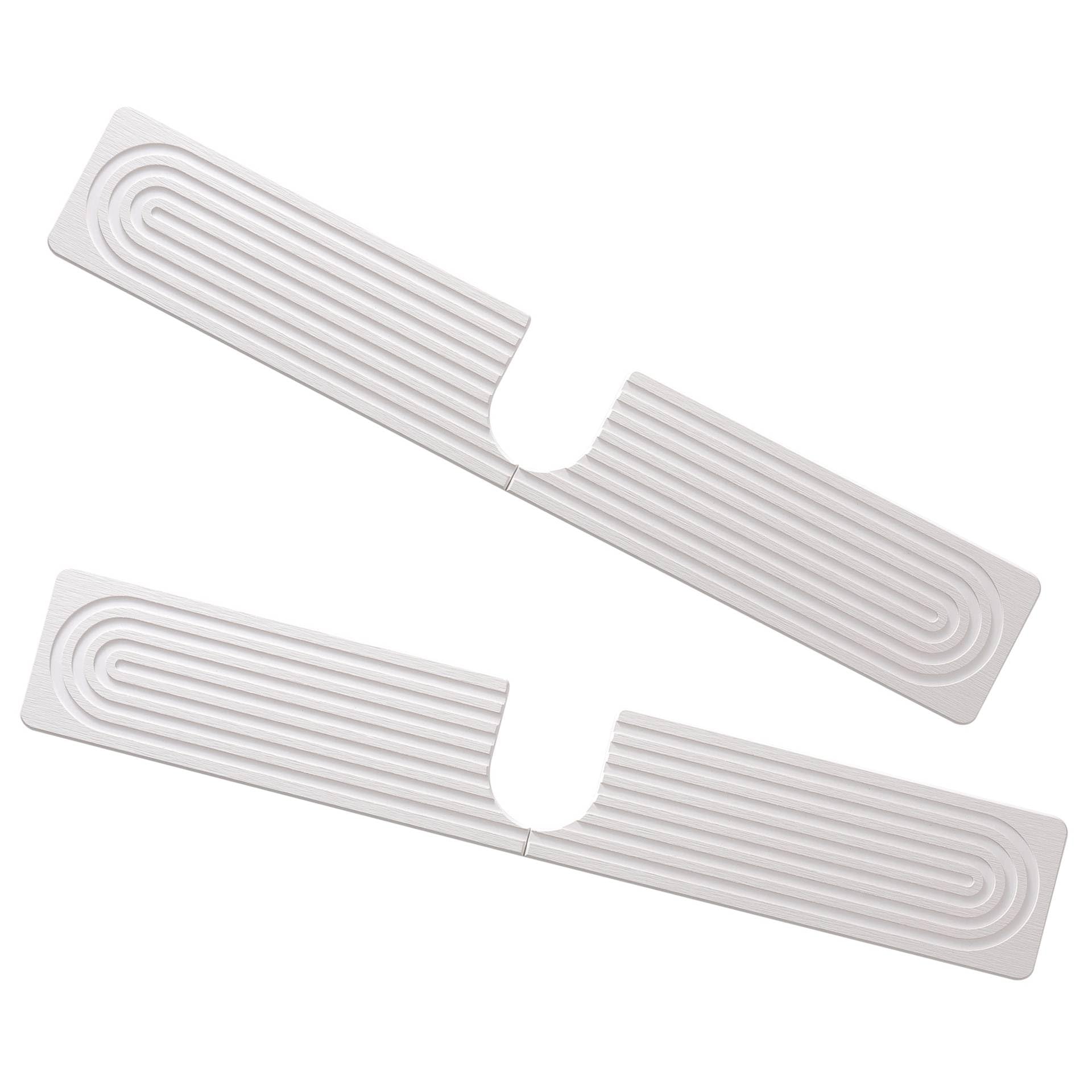 2 Set Diatomite Faucet Mat for Kitchen Sink, 60cm Length 6.35cm Hole Stone Faucet Mat, Quick Dry Water Absorbing Stone Drying Sink Protectors for Kitchen Bathroom Sink