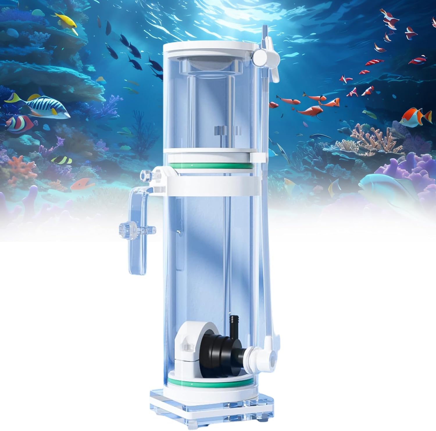 Aquarium Surface Skimmer, Fish Tank Protein Skimmers,Improvement of Water Quality, for Saltwater Aquariums (2L)