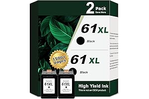 HP 61XL Black Ink Cartridges (2-Pack)
