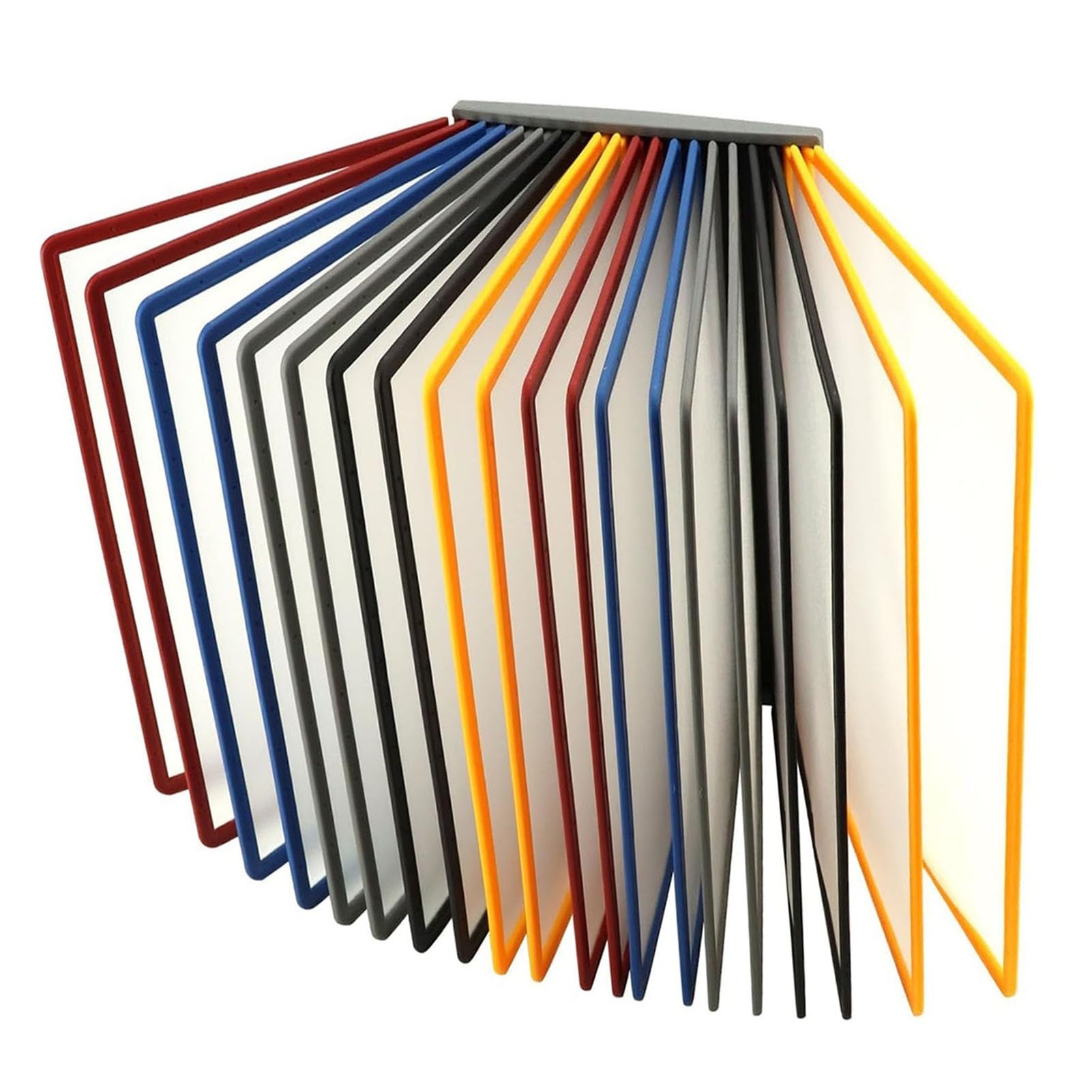 JYBNBBE Multi-Page folders, 20 Double-Sided Color Display Pockets, Panel Wall Unit for Storing and Displaying A4 Documents