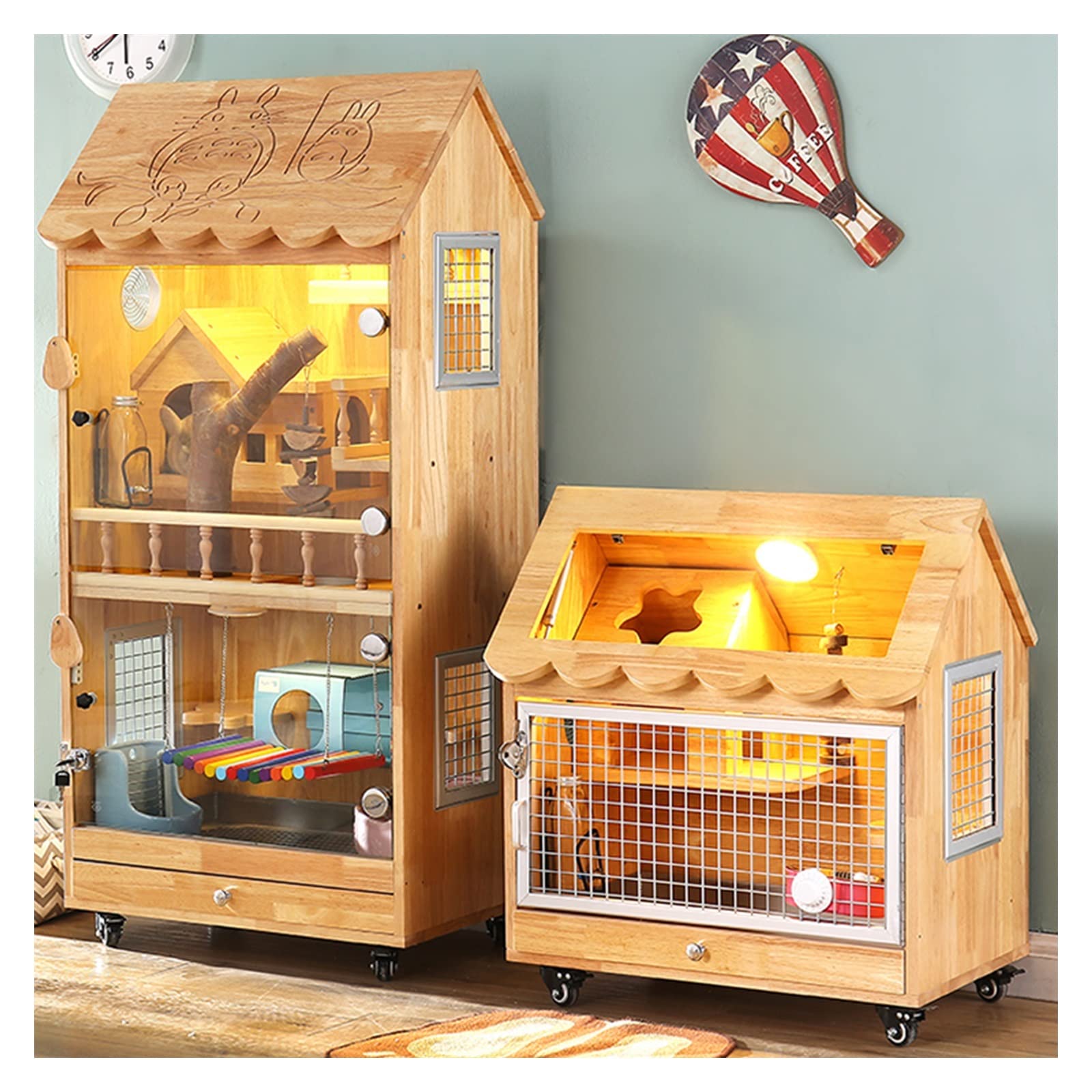 villa per gatti L'armadio for animali domestici della villa for non occupa spazio interno Per interni