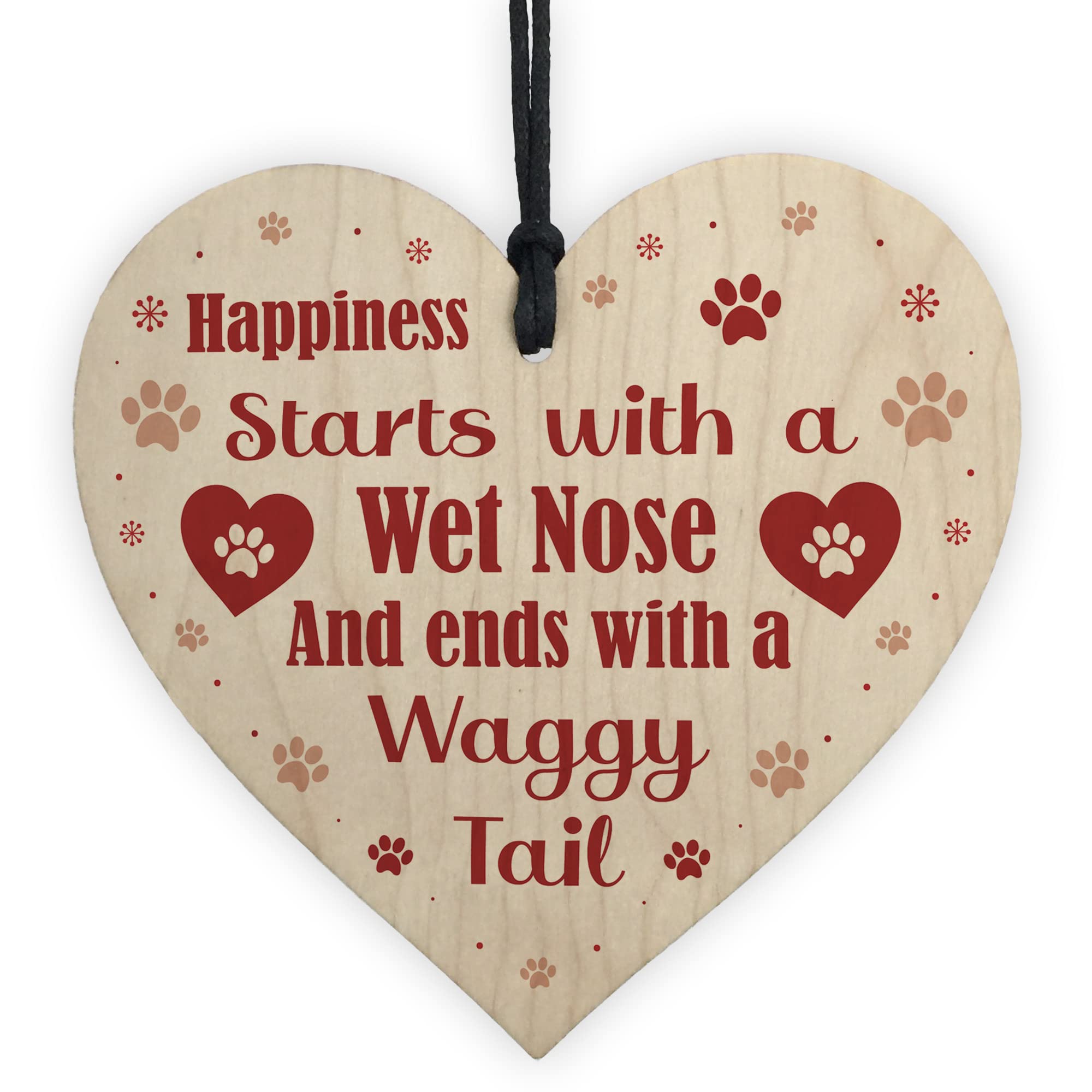 Red Ocean Funny Dog Signs And Plaques Birthday Christmas For Dog Lovers Novelty Dog Sign For Home Animal Pet Sign