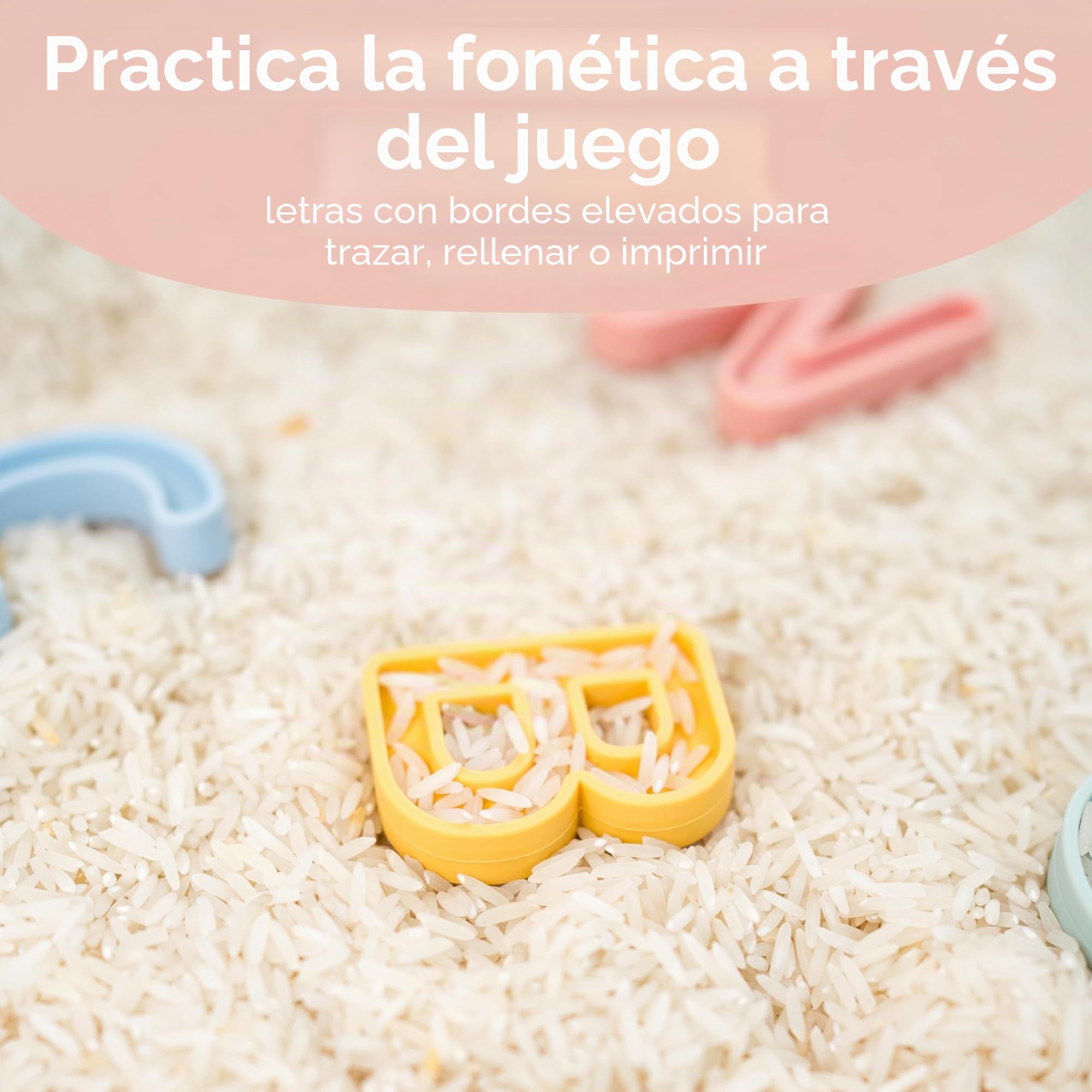 Inspire My Play Letras del alfabeto para niños Inspire My Play - Juegos ABC para niños a partir de 3 años - Letras para juegos sensoriales y desordenados