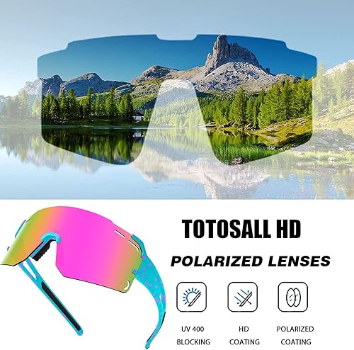 Miniatura 3 de Gafas de sol deportivas polarizadas para hombres y mujeres, lentes de sol de béisbol juveniles, gafas de ciclismo, correr, golf, pesca