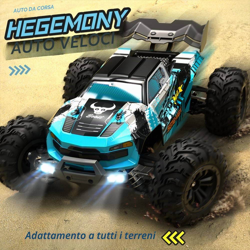 SG116 MAX Auto telecomandata per adulti 80 km/H con borsa per il trasporto, 1:16 4 WD Off Road Race Buggy, motore brushless RC ad alta velocità Offroad Drift Auto da corsa, 3 batterie