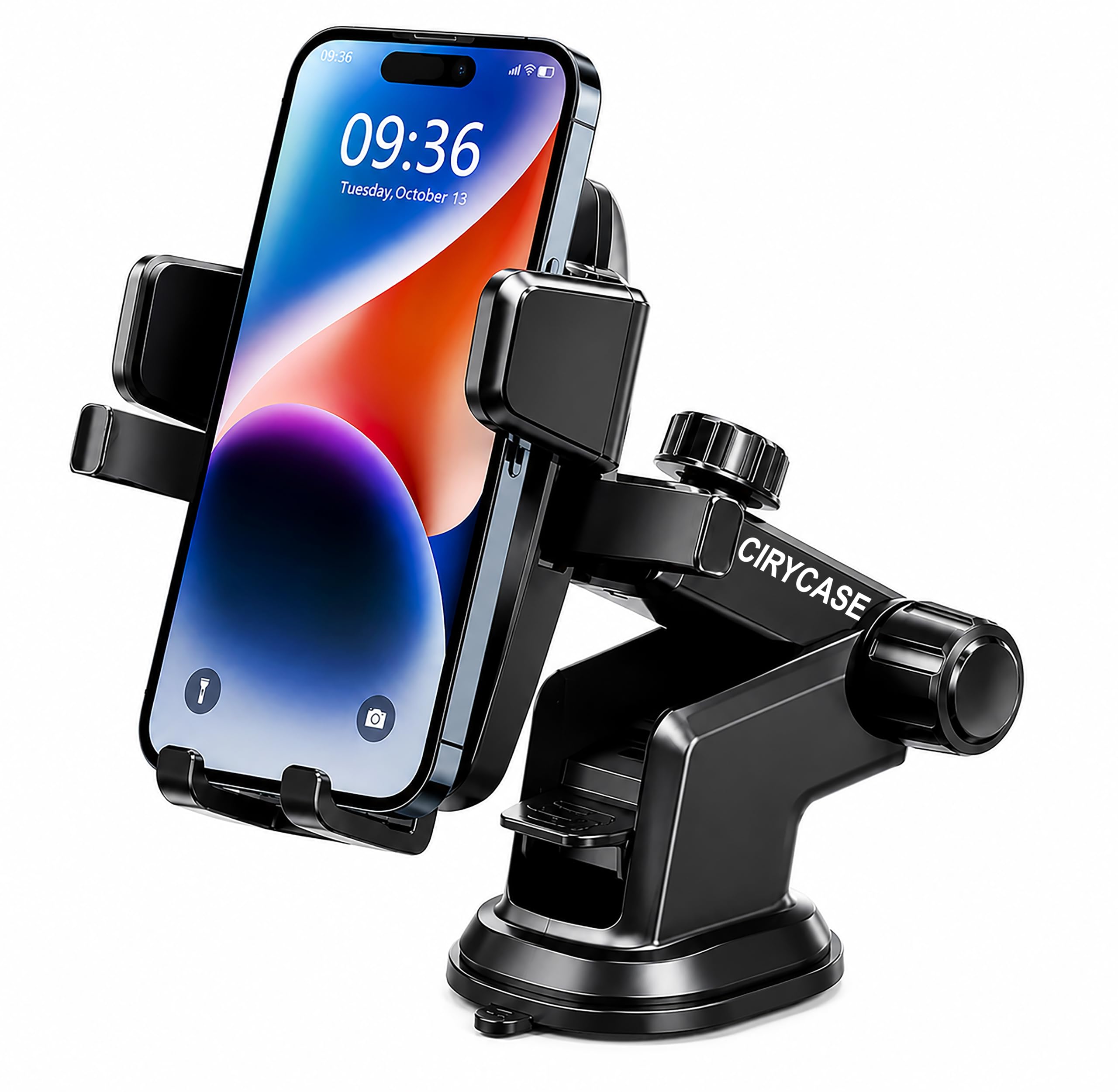 CIRYCASE Car Phone Holder, [Ultra Powerful Suction] Universal Dashboard Phone Holder for Cars, Hands-Free & Case Friendly (Car Dashboard_002)-picture-20