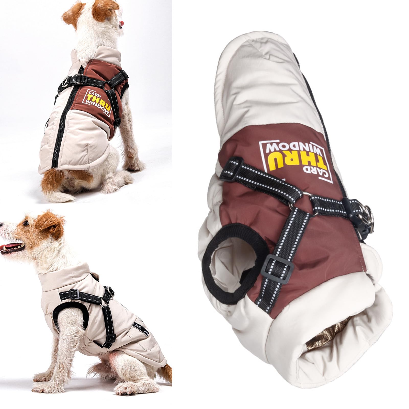 Amazon.co.jp: 大型犬用断熱犬綿コート防風保護快適な摩耗 2 脚の衣装