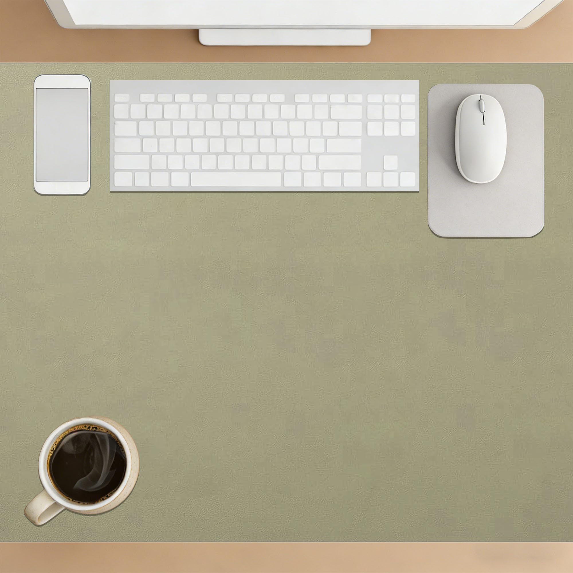 Desk Pad 82 x 120 cm Desk Organization and Accessories Premium Extended Mouse Mat Easy Clean for Office Home Decor, Green
