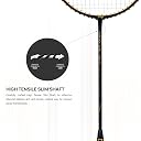 Li-Ning Wind Lite Stealth Carbon Fibre Unstrung(Black/Gold) Racket with Free Full Cover gallery image