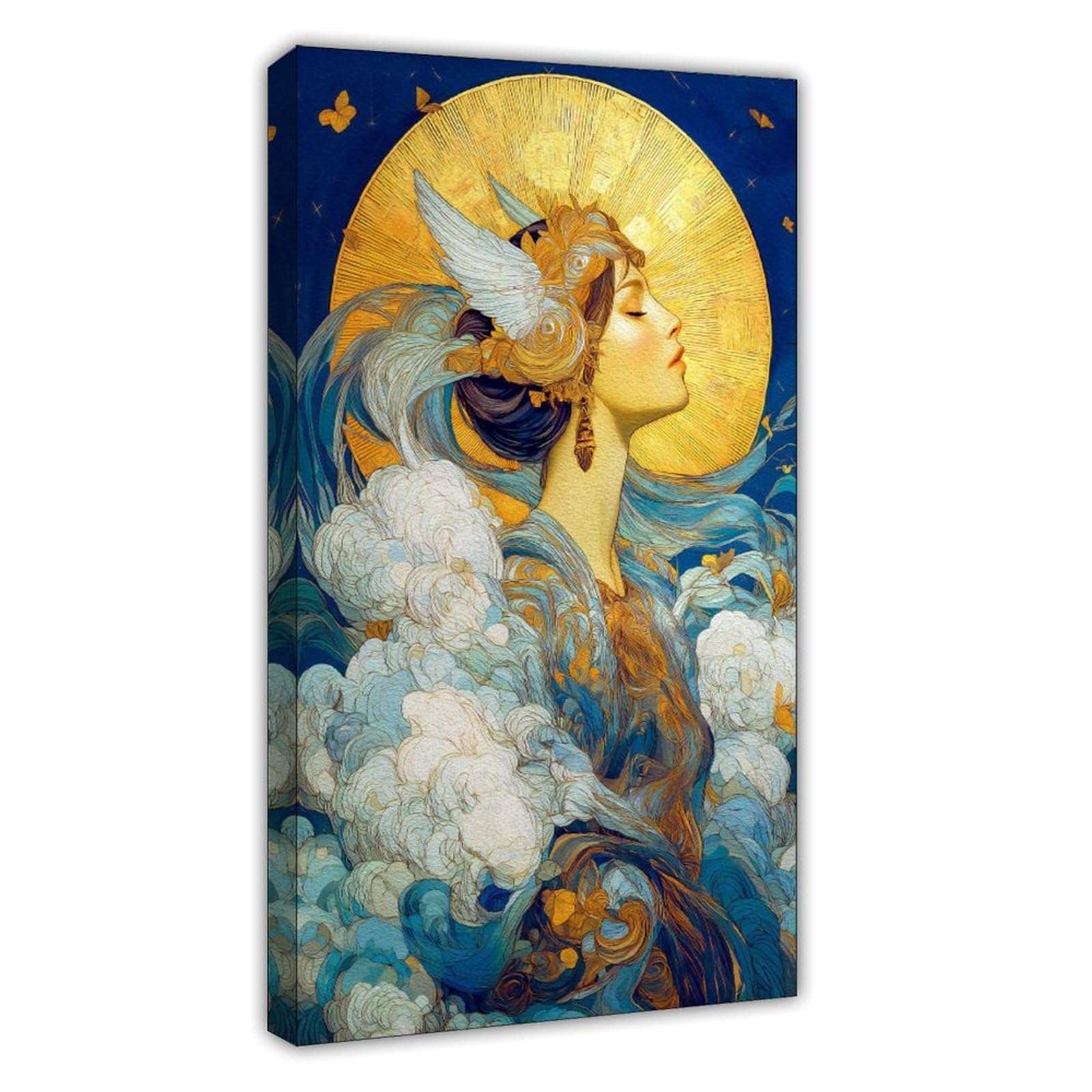 Goddess Victory Wings Greek Myth Divine Mythology Canvas Art Poster