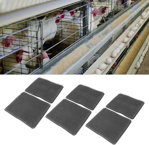 Miniatura 6 de Almohadillas para caja de anidación de pollo, 6 alfombrillas de gallinero, forros de caja de anidación de plástico lavable, ropa de cama de pollo
