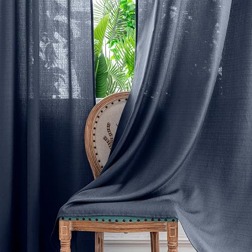 Miniatura 117 de Yancorp Khaki Kitchen Tier Curtains - 36 Inch Linen Textured Short Farmhouse Cafe Curtains for Small Windows in Bathroom or Laundry Room