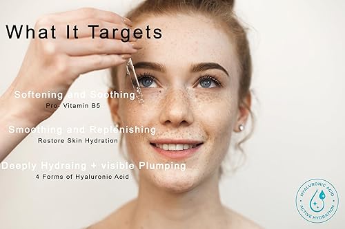 Miniatura 2 de Paquete de cuidado facial Set de tratamiento facial ácido hialurónico con 2% + vitamina B5 y niacinamida 10% + zinc 1%, suero facial hidratante para