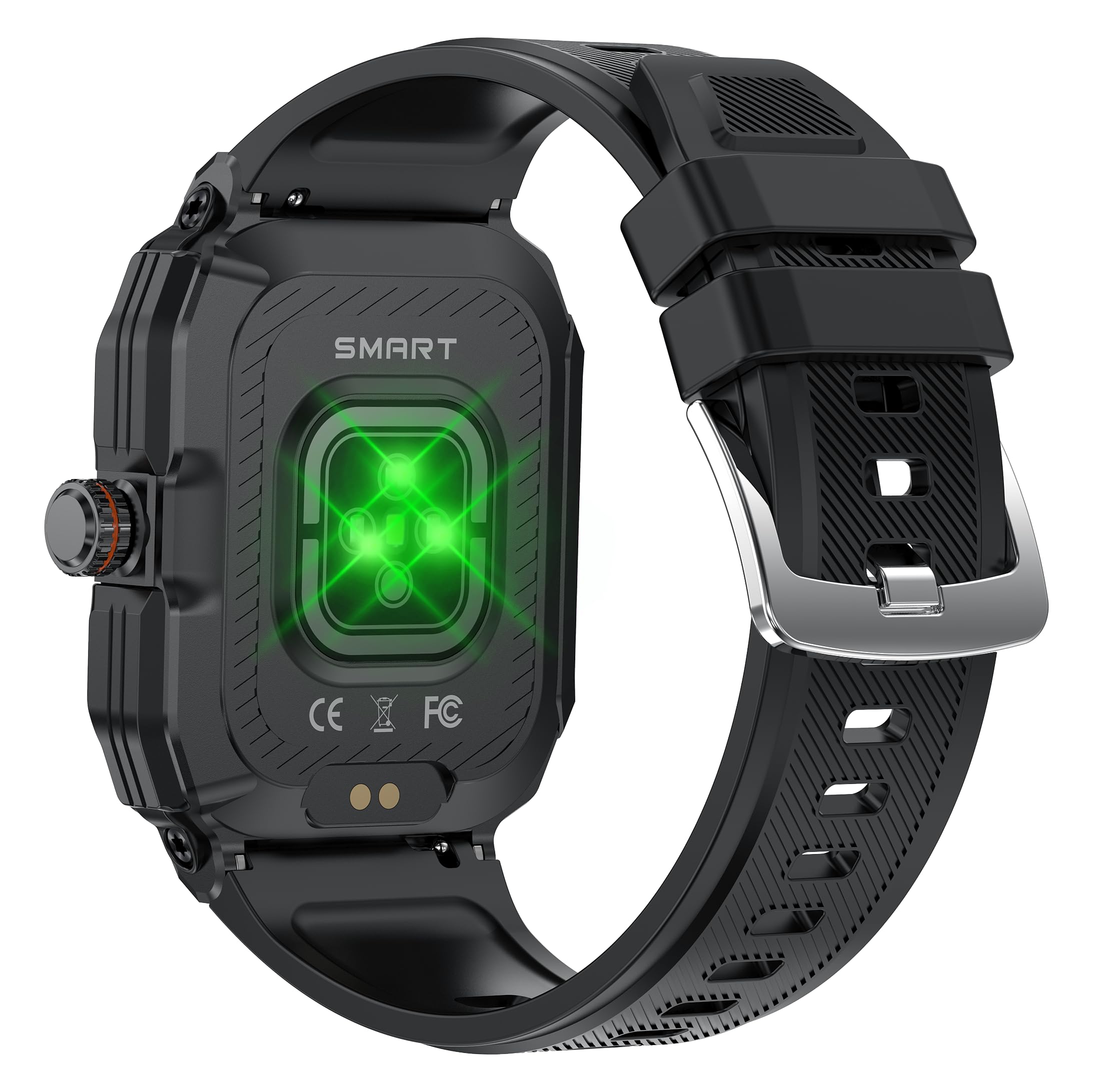 Military Smart Watch for Men - Call Receive/Dial Outdoor Rugged - Dettaglio