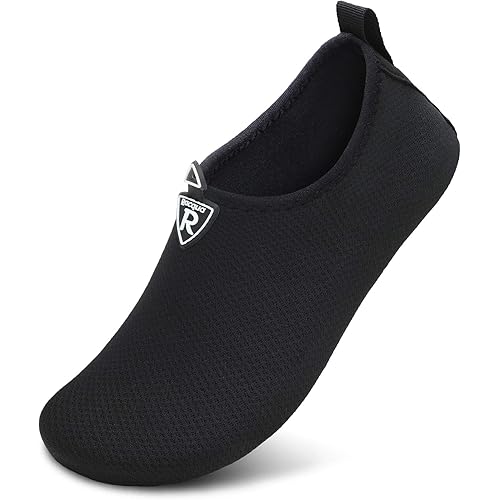Racqua Men & Women Water Shoes Barefoot Quick-Dry Beach Swim Yoga Socks