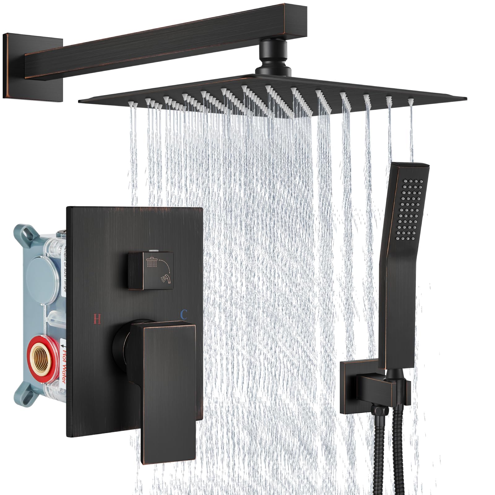 Aolemi Brushed Nickel Shower Faucet Set -28 Aolemi Brushed Nickel Shower Faucet Set -28