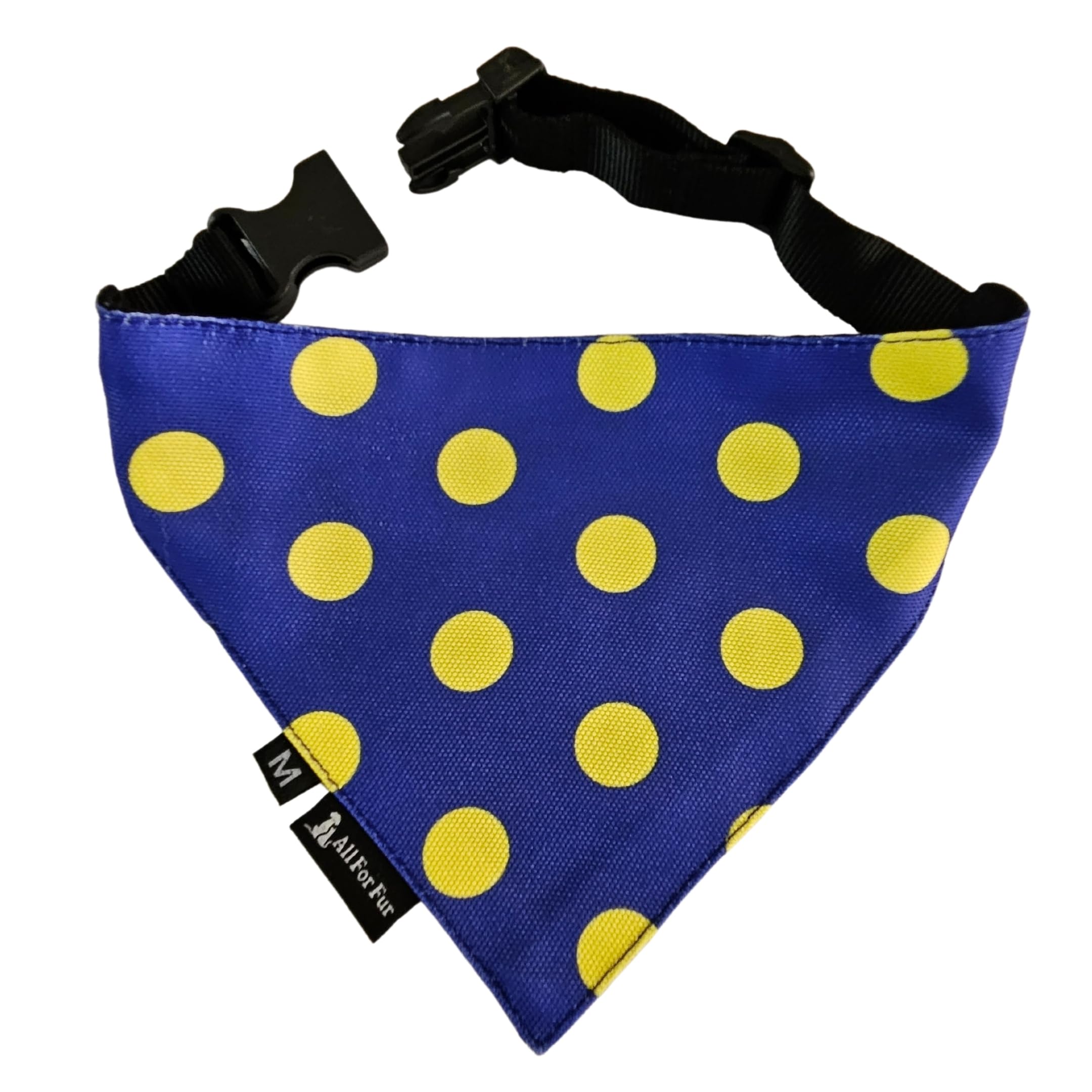 All For Fur Dog Bandana | Adjustable Collar Strap with D-Ring | Luxury Pet Accessories | Lightweight & Comfortable | Bandana for Small to Medium Dogs | Purple Polka Love (B0CFFVWS4P) Amazon Price History, Amazon Price Tracker