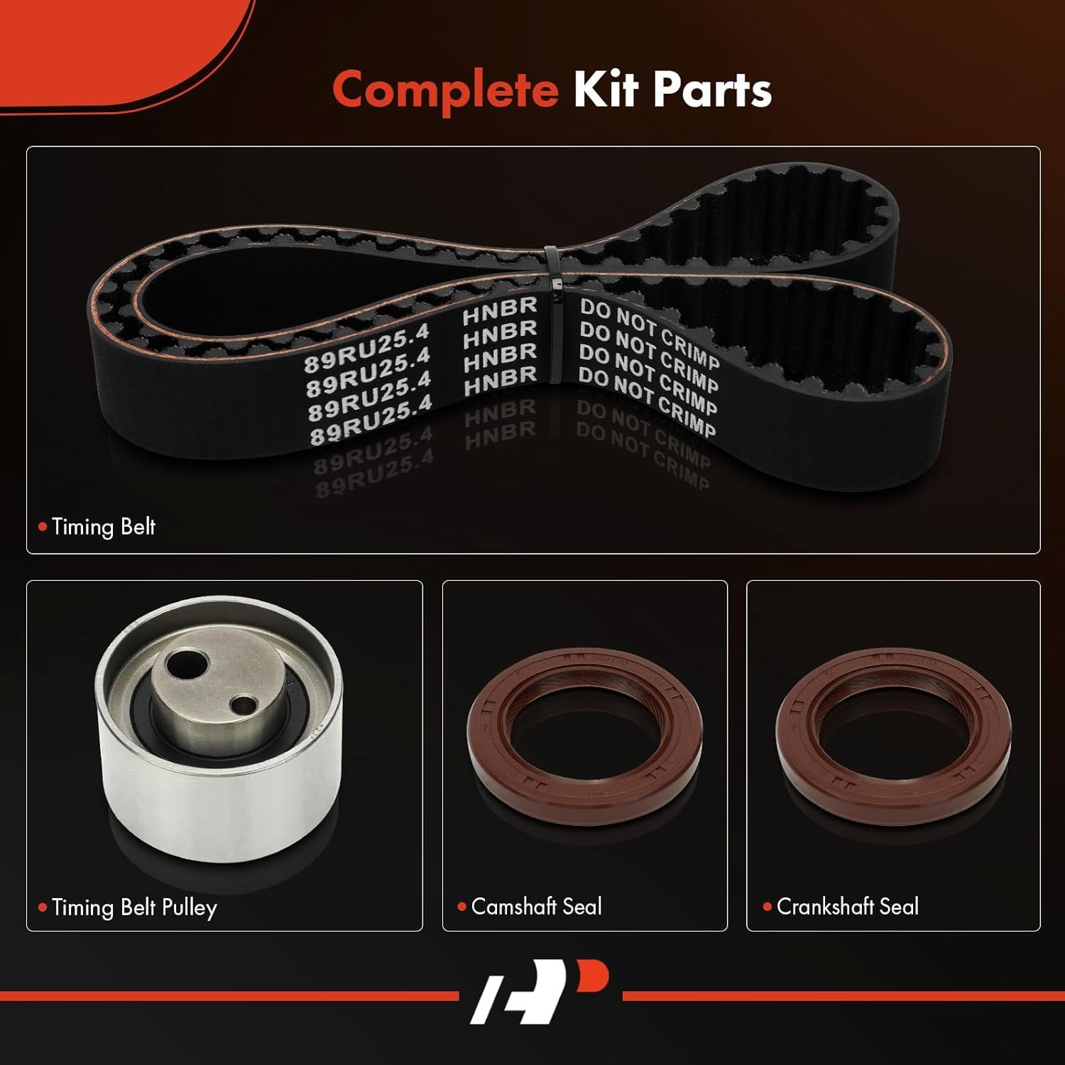 A-Premium Engine Timing Belt Kit Compatible with Geo Metro & Pontiac Firefly & Suzuki Swift, 1995 1996 1997-1.3L