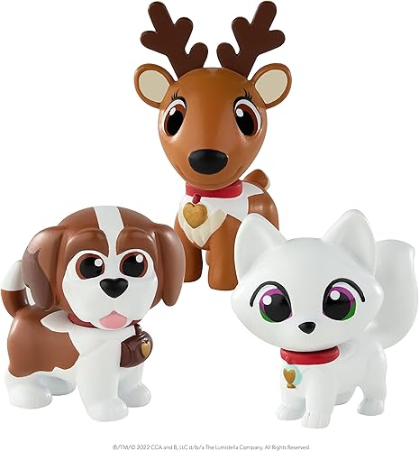 Vista 3 de The Elf on the Shelf - El paquete múltiple de figuras de Elf Pets incluye San Bernardo, reno y zorro ártico