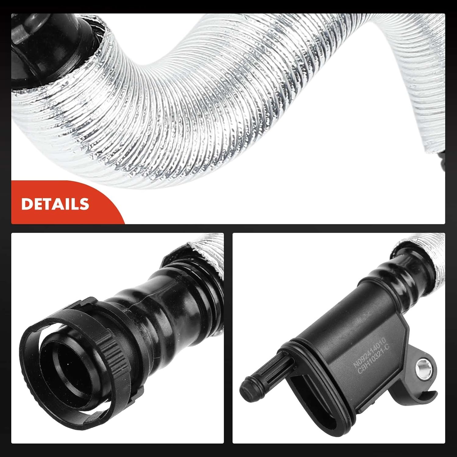 A-Premium Engine Crankcase Breather Hose Compatible with Audi A4 2010-2015, A4 Quattro 2011-2014, A5 2012-2015, A5 Quattro 2012-2014, A6 2012-2014, A6 Quattro 2013-2014, 1.8L 2.0L