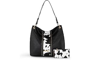 Cow Print Purse Top Handle Handbag