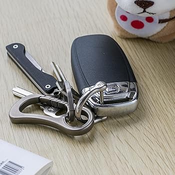 キーチェーン キーホルダー自動車 自転車 車 リング 鍵 Amazon | [TISUR] キーリング チタン 鍵 車 バイク キーホルダー