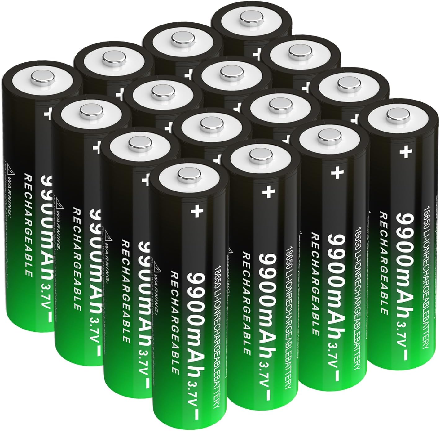 Rechargeable Battery Button Top Use for Flashlight Mod Camera & Flashlights, Heldlights, Toys High Performance Rechargeable Battery (16 Pack)
