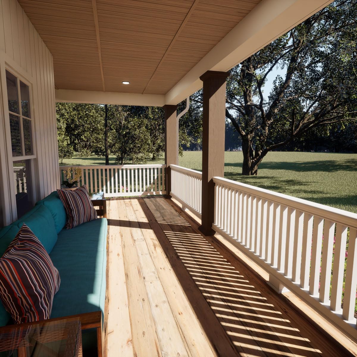 Endurathane 500 Series Square Baluster: 1 3/4"W x 24"H (5 5/8" On Center Spacing for 4" Sphere Code), Factory Primed Polyurethane