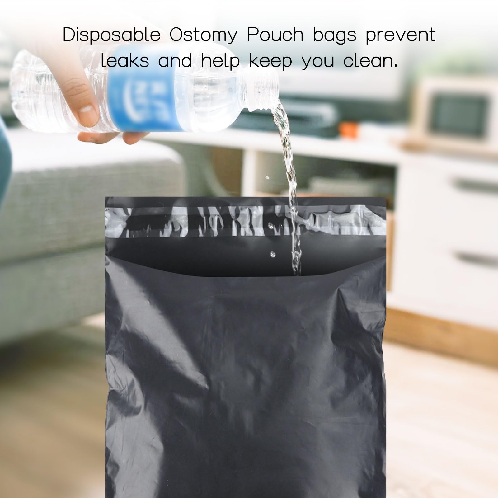 Bolsas de eliminación de ostomía, suministros de colostomía, alto sellado que evita olores y fugas, diseño antimiradas para residuos de colostomía, pañales, almohadillas para incontinencia, 7.87 x