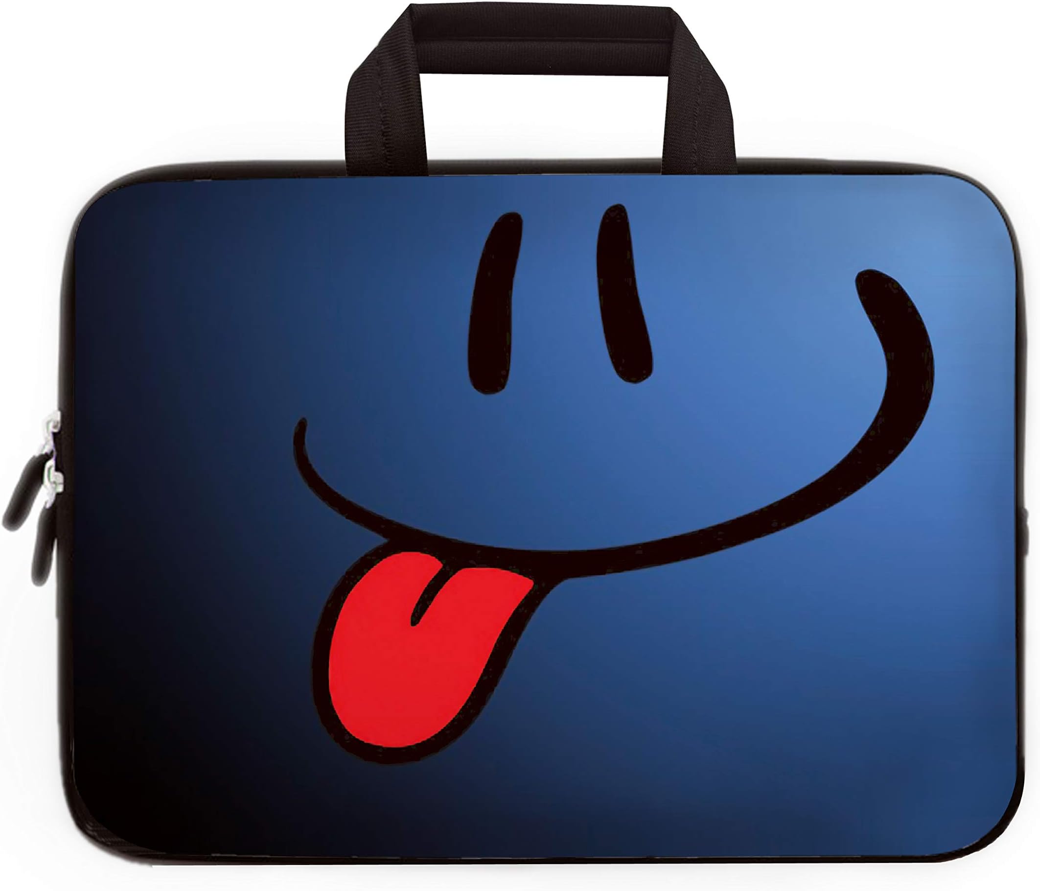 14 14.1" 14.2" 15" 15.4" 15.6" inch Inch Laptop Sleeve Case Protective Bag with Outside Handle,Ultrabook Notebook Carrying Case Handbag Compatible with Dell Toshiba HP Chromebook (Blue Tongue)
