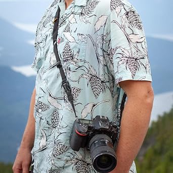 Cotton Carrier Camera Strap - Universal Camera/Binocular Strap, Quick Release, Neck, Shoulder, Crossbody | Includes removable neck pad, 2 camera anchor loops and for comfort, security and photography